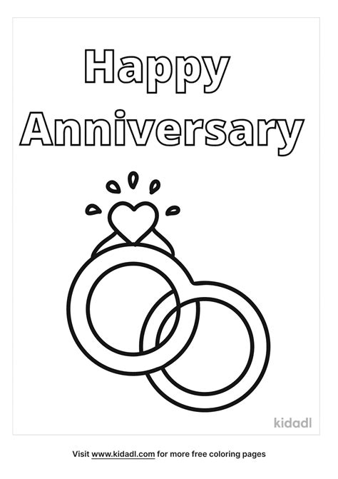 Free Anniversary Coloring Page Coloring Page Printables Kidadl