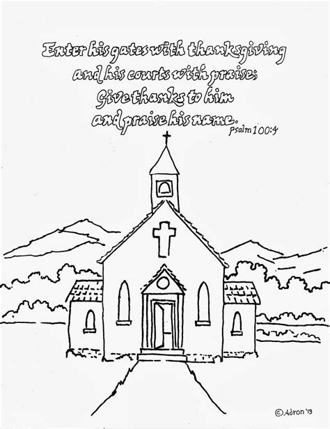 Christmas Church Coloring Page Woo! Jr. Kids Activities Art Coloring