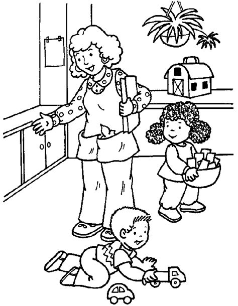 Daycare Coloring Pages at Free printable colorings