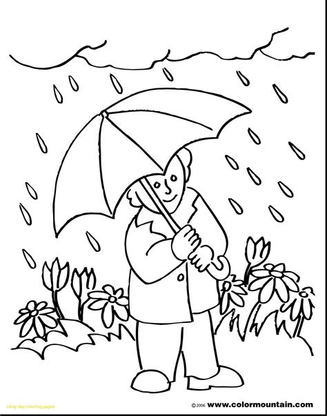 Rainy Day Coloring Pages Free Coloring Home