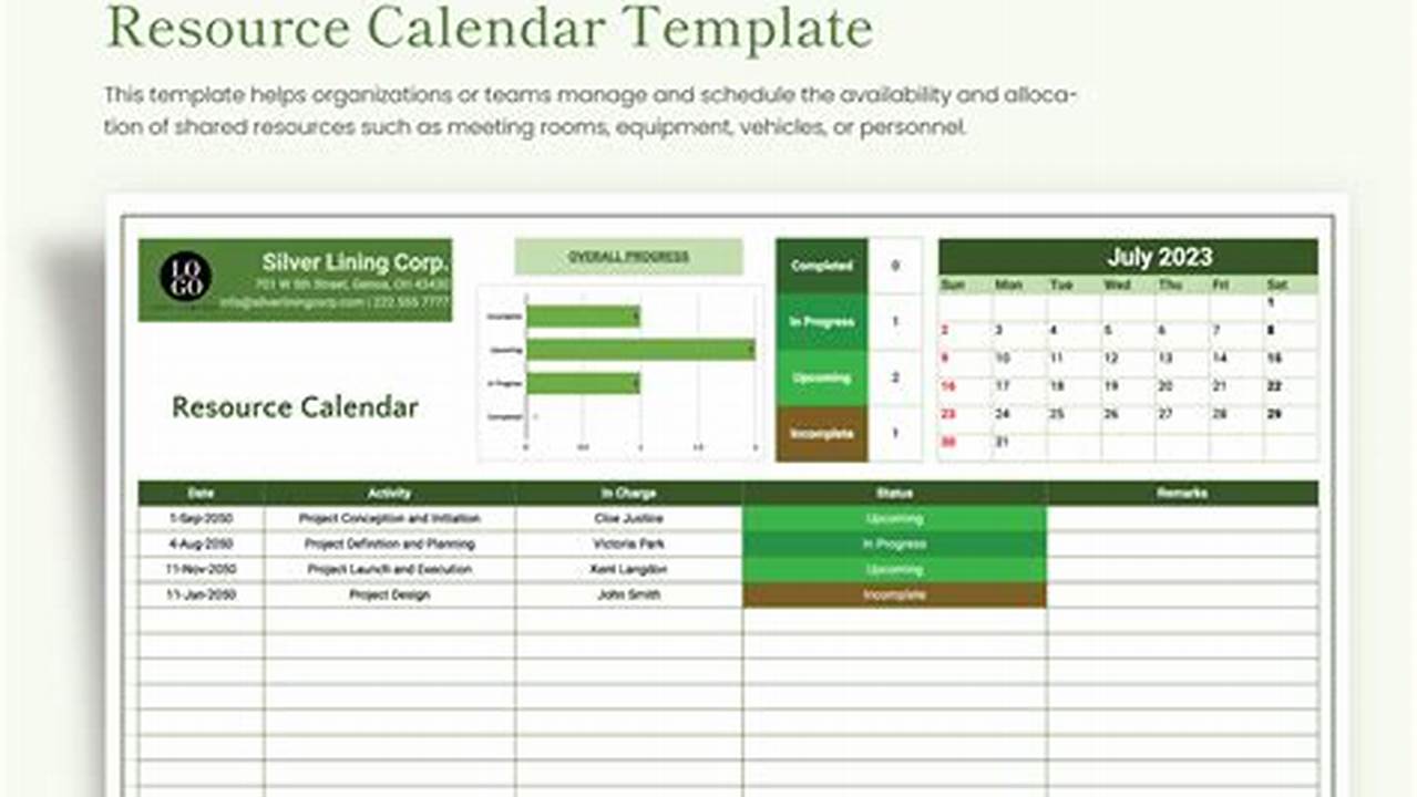 Printable Resources, Calender Template