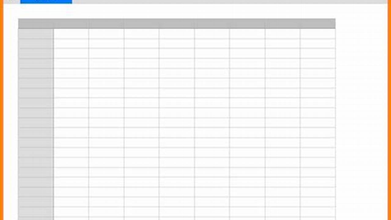 Printable, Excel Templates