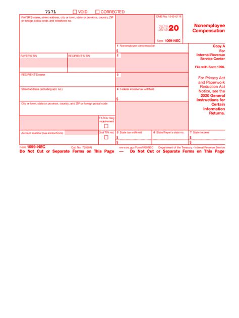 Printable 1099-nec Form