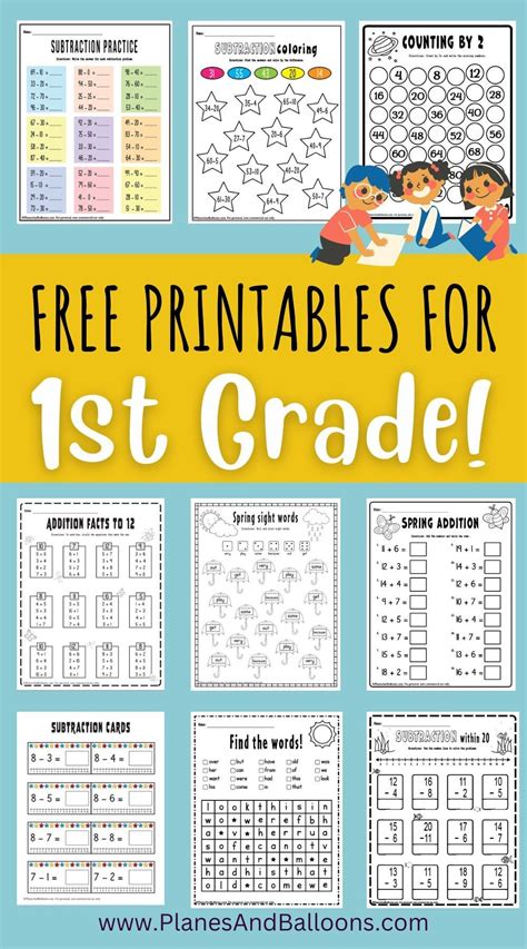 Printable 1st Grade Activities