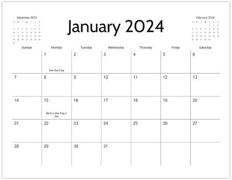 Printable 2024 Monthly Calendar Pages Templates