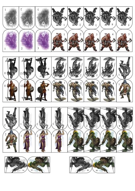 Printable 2d Miniatures