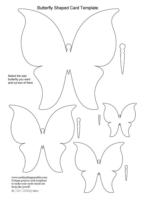 Printable 3d Butterfly Template