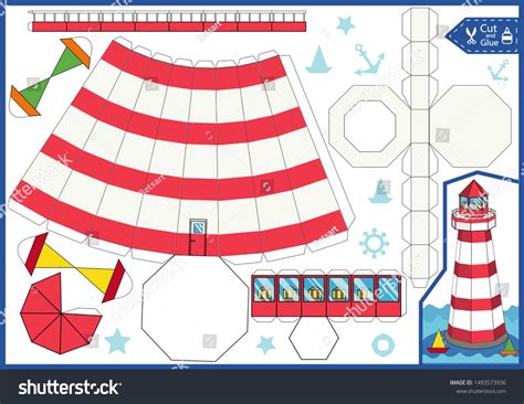90+ Printable 3d Paper Lighthouse Template SVG Files, Lighthouse Template. Lighthouse Template Printable