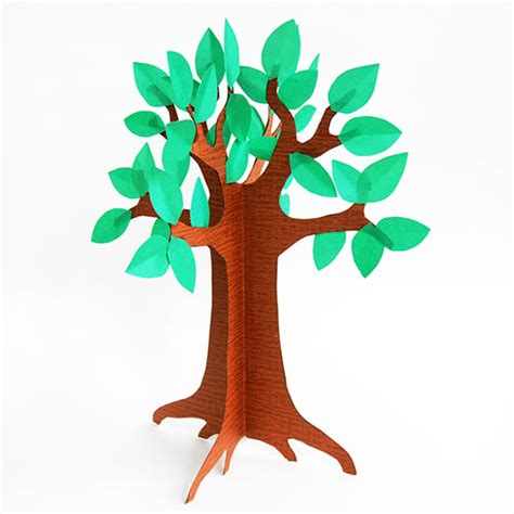Printable 3d Paper Tree Template