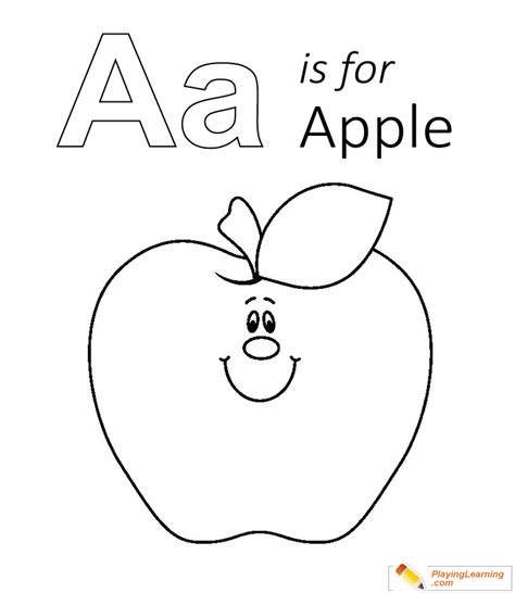 Printable A For Apple