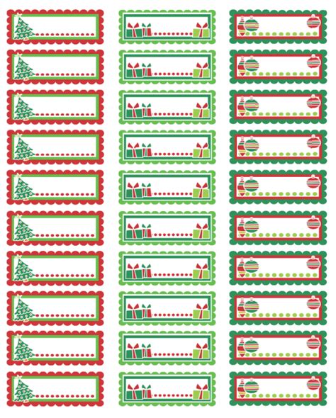 Printable Address Labels Christmas