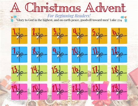 Printable Advent Calendar 2022