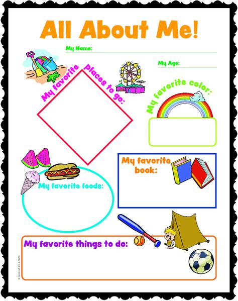 Printable All About Me