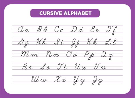 Printable Alphabet Letters In Cursive