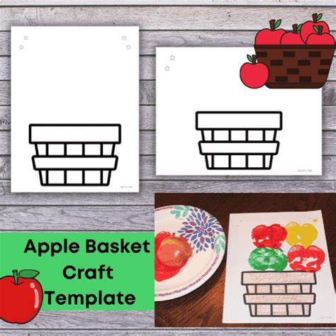 Printable Apple Basket Template