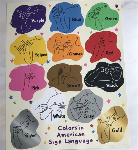 Printable Asl Colors