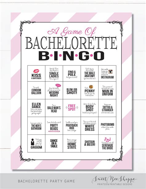 Printable Bachelorette Games