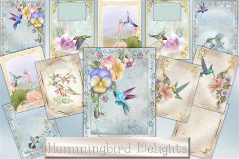Download Printable Backgrounds Hummingbirds Crafts