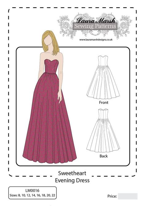 Printable Ball Gown Pattern Free