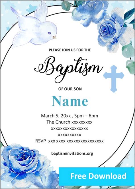 Printable Baptism Cards