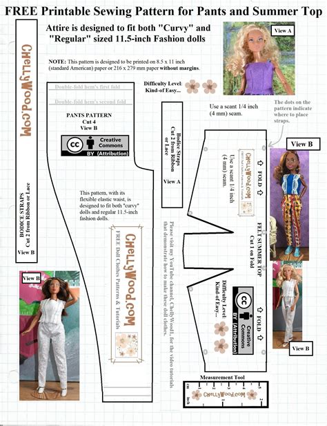 Printable Barbie Patterns