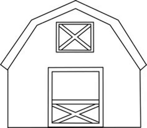 Printable Barn Outline