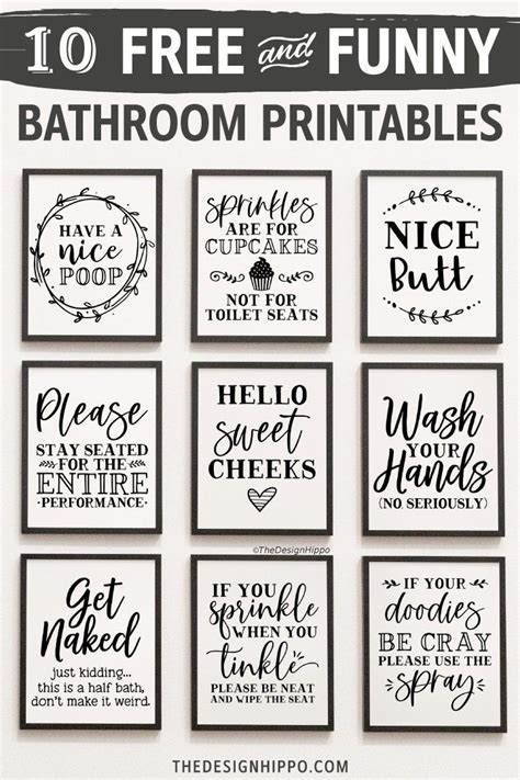 Printable Bathroom Sayings