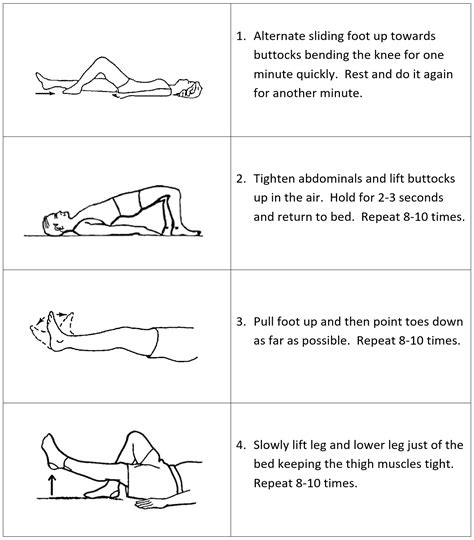 Printable Bed Exercises For Elderly
