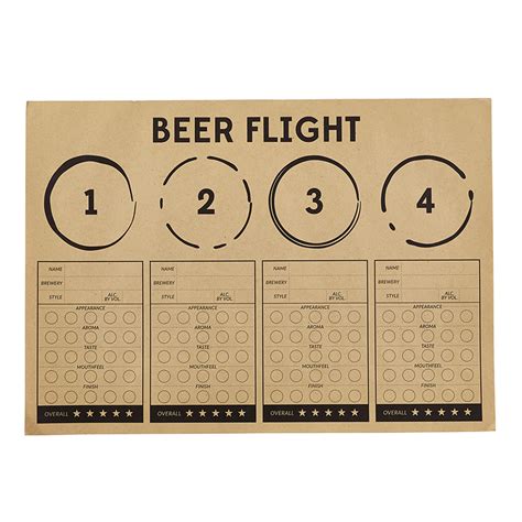 Printable Beer Flight Template