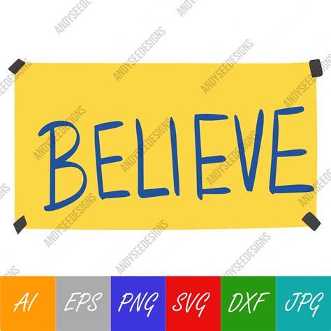 Printable Believe Sign