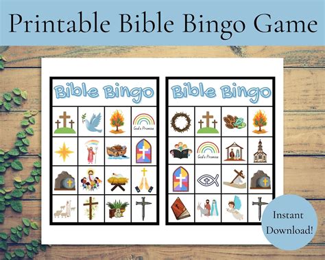 Printable Bible Bingo Games