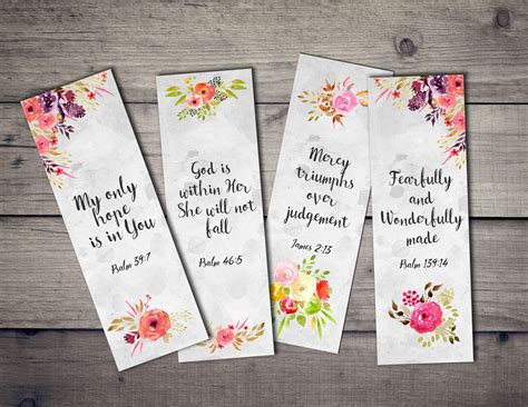 Printable Bible Bookmark Template