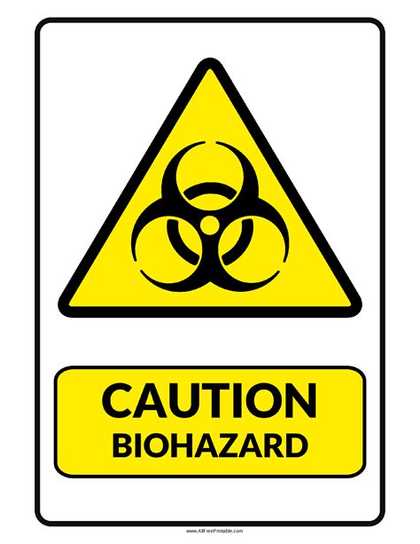 Printable Biohazard Sign