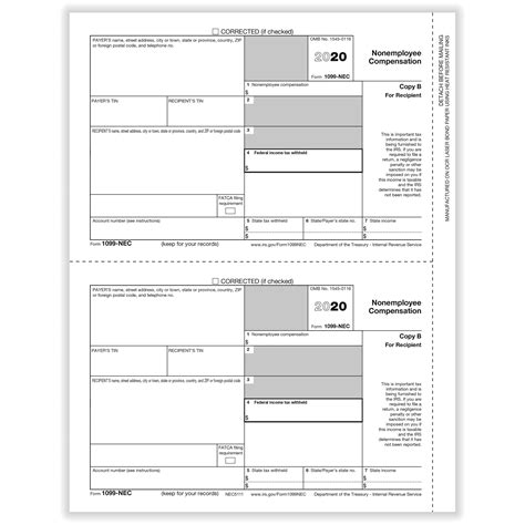 Printable Blank 1099 Nec Form