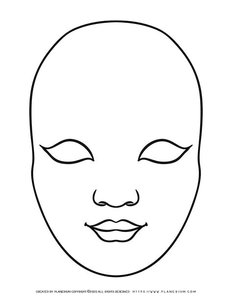 Printable Blank Mask
