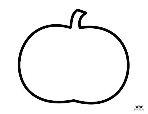 Printable Blank Pumpkin Coloring Pages