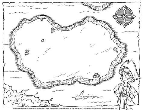 Printable Blank Treasure Map