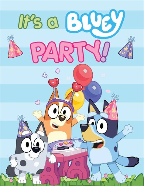 Printable Bluey Party Decorations