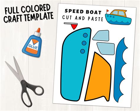 Printable Boat Craft Template