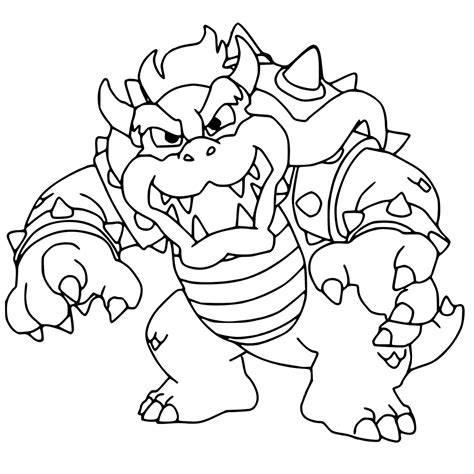 Printable Bowser Coloring Pages