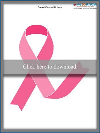 Printable Breast Cancer Ribbons