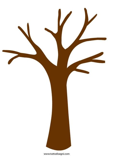 Printable Brown Tree Trunk Template