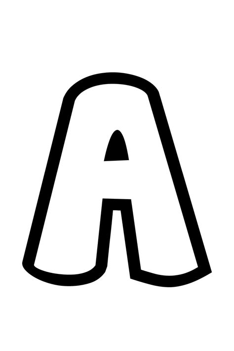 Printable Bubble Letter A