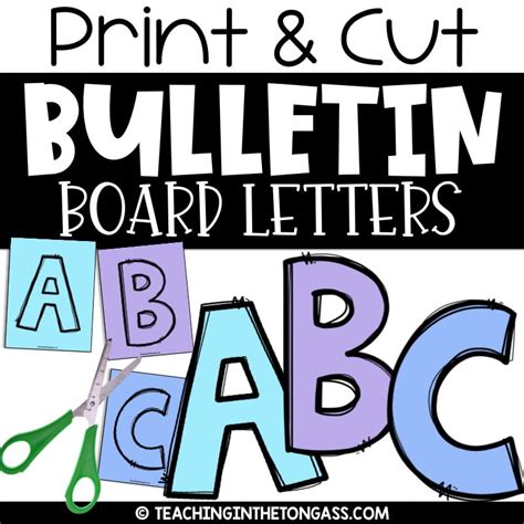 Printable Bubble Letters For Bulletin Boards