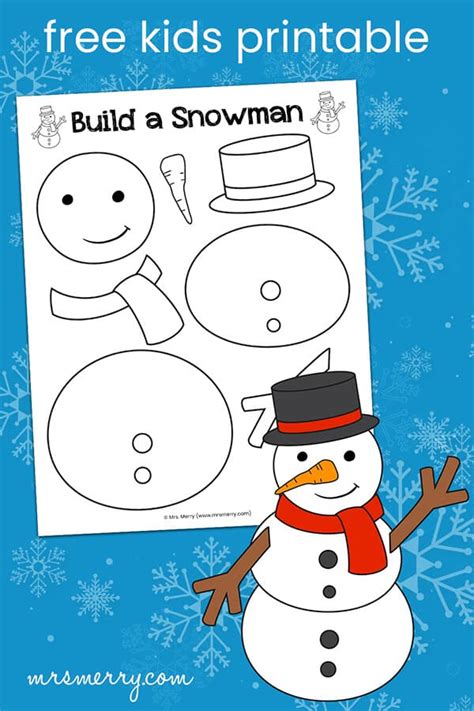 Printable Build A Snowman
