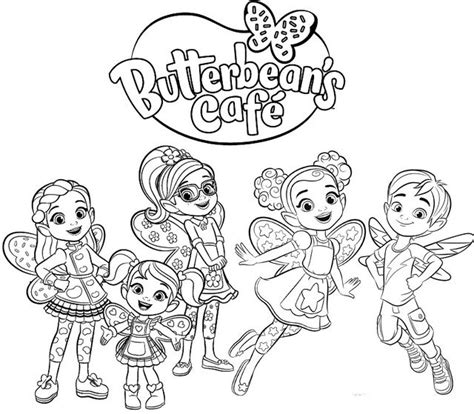 Printable Butterbean Coloring Pages