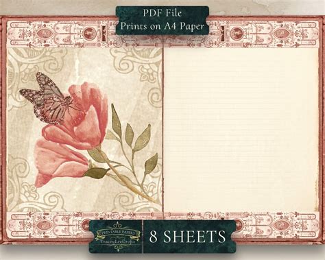 Download Printable Butterflies Journal Kit Commercial Use