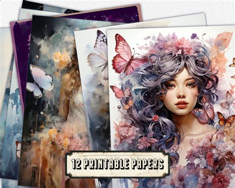 Download Printable Butterflies Journal Kit Creativefabrica DXF Files