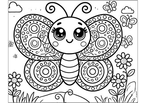 Printable Butterfly Drawings To Color For Kids