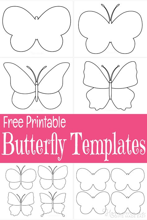 Printable Butterfly Template Free